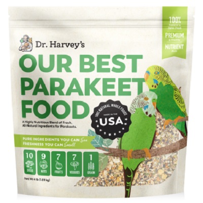 Our Best Parakeet Food - Dr. Harvey's Naturally Fortified Parakeet Diet - Parakeet Food