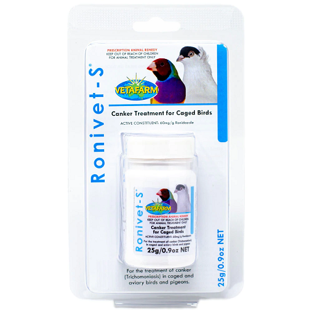 Vetafarm Lady Gouldian Finch Ronivet S 6% - Anti Parasitic Medication - Avian Medicine- Glamorous Gouldians